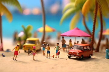 Obraz premium バカンスのイメージ with generative ai