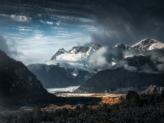 sunrise in the mountains