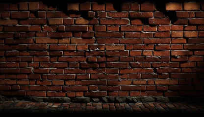 Deurstickers old brick wall background © Stream Skins