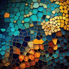 mosaic tiles texture abstract background with squares