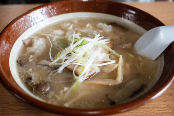 日本の北海道のとても美味しいご当地ラーメン