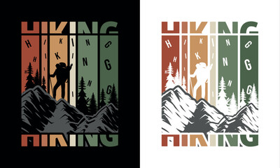 The Custom Hiking T-shirt Design