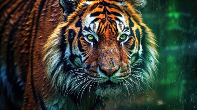 portrait of a bengal tiger