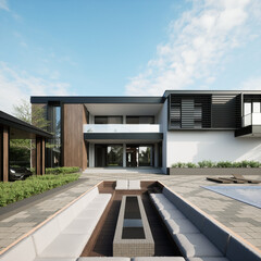 3D Rendering House Design