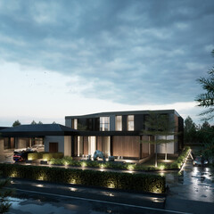 3D Rendering House Design