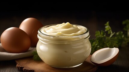 Obraz na płótnie Canvas Delicious mayonnaise salad