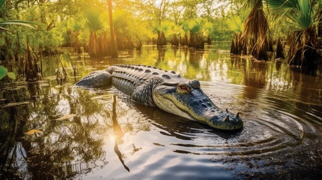 alligator in the everglades