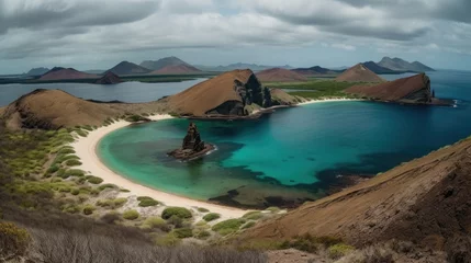 Foto op Canvas Galapagos Islands Ecuador view of bay © Stream Skins