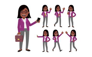 Obraz premium Set of people with different poses
