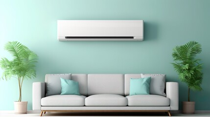 Fototapeta na wymiar generic air conditioner purifier or AC controller