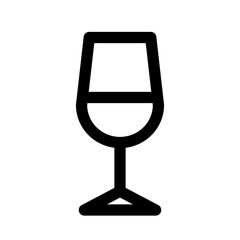 飲み物、ワイン、酒、アルコール、グラスを表すラインスタイルのアイコン