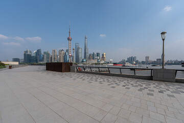 Fototapeta na wymiar shanghai city skyline