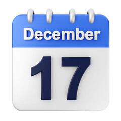 3d calendar icon illustration render