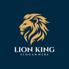 vintage Lion logo design vector template. Universal premium elegant creative symbol.