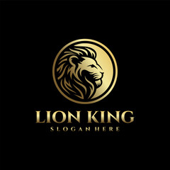 vintage Lion logo design vector template. Universal premium elegant creative symbol.