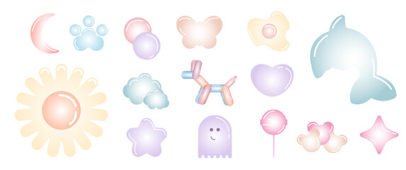 Shiny Bubbly Element 1