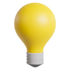 Yellow Lamp icon 3d render