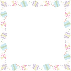 The gift box boarder png image
