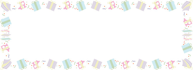 The gift box boarder png image