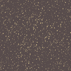 Geometric seamless vector brown and yellow background. Abstract texture. Pattern with ink splashes and dots