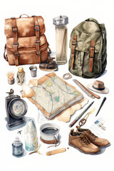 Necessary items for exploration and travel
