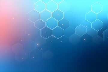  Hexagon background design. Geometric abstract background with molecular structure 