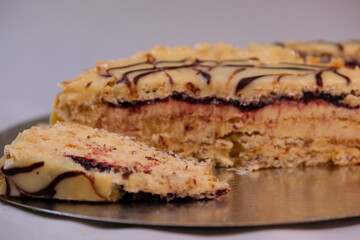 Estergazi nut cake is popular in Hungary, Austria and Germany Named after the Hungarian diplomat Prince