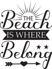 the beach is where belong