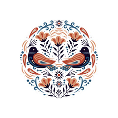 Twin Bird Illustration