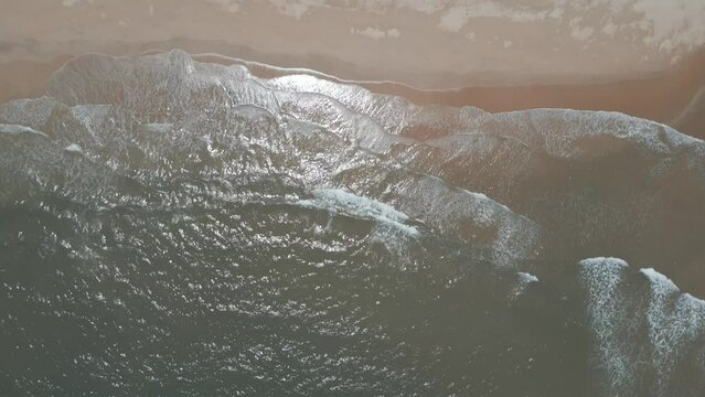 malvan beach wave top view