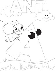 Alphabet Letter Coloring Page