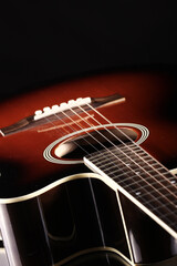 Fototapeta na wymiar Classic acoustic guitar