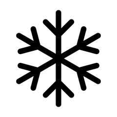 天気、雪、雪の結晶、寒い、冬を表すラインスタイルのアイコン