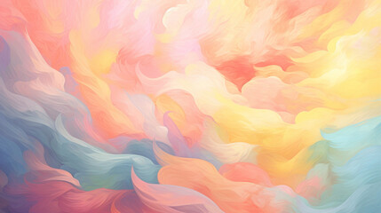 Pastel color Background. Abstract rainbow gradient texture with Generative Ai.