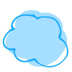 Cute Doodle Cloud Curve Abstract