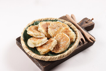 Khanom Ba Bin or Kanom Ba Bin, Thai Young Coconut Pancake. In Indonesia Called Wingko. 