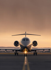 Fototapeta na wymiar AI generated image of luxury business jet