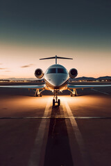 AI generated image of luxury business jet - 612199391