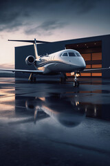 AI generated image of luxury business jet