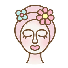 Cute sheet face mask spa
