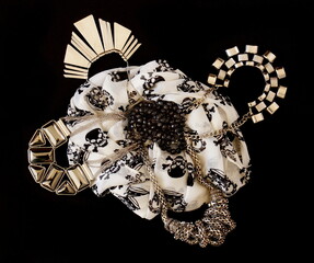 Accessories, necklaces with scarf 