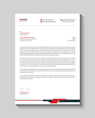 Creative company letterhead design template