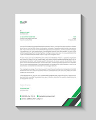 Creative company letterhead design template