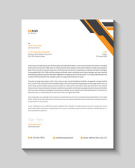 Modern business letterhead design template
