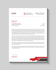 Minimal and clean business letterhead design template