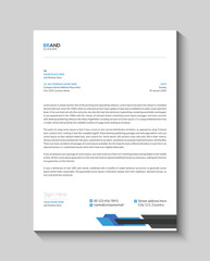 Minimal and clean business letterhead design template