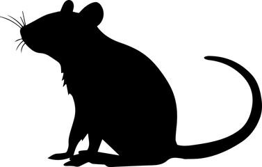 Silhuette rat animal images