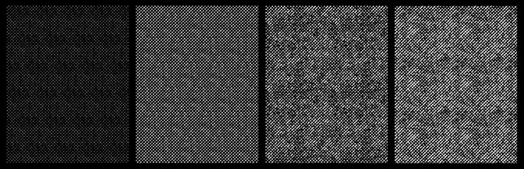 Seamless texture pattern pack vintage vector halftone