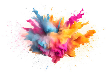 Vibrant Creative Concept: Exploding Colors - Generative AI