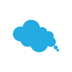 Fototapeta na wymiar Cloud illustration logo icon vector flat design